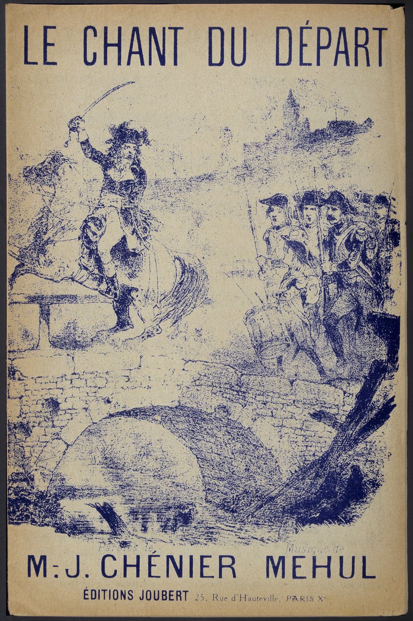 Sözleri Chénier'e, müziği Mehul'a ait ""Le chant du départ"" için notalar by French School
