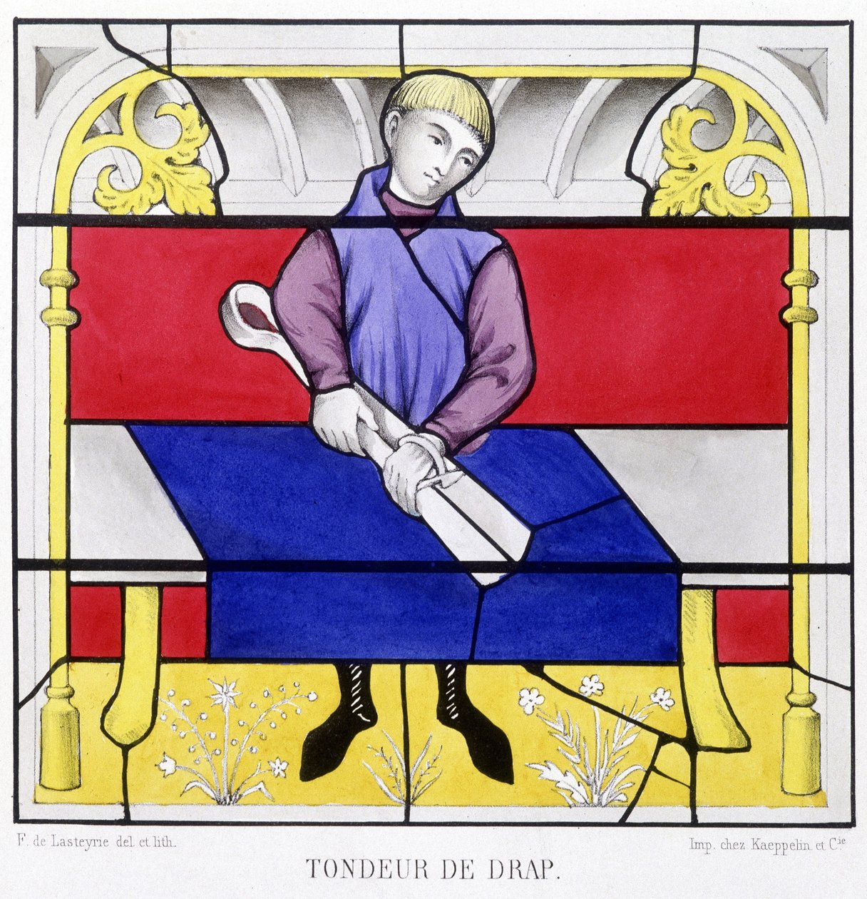 Çarşaf makinesi. Ferdinand de Lasteyrie