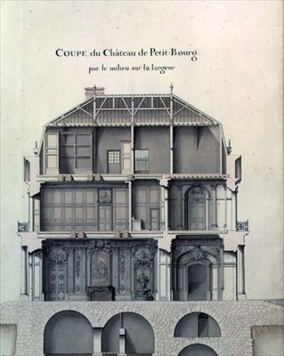 Salonu gösteren Chateau de Petit-Bourg