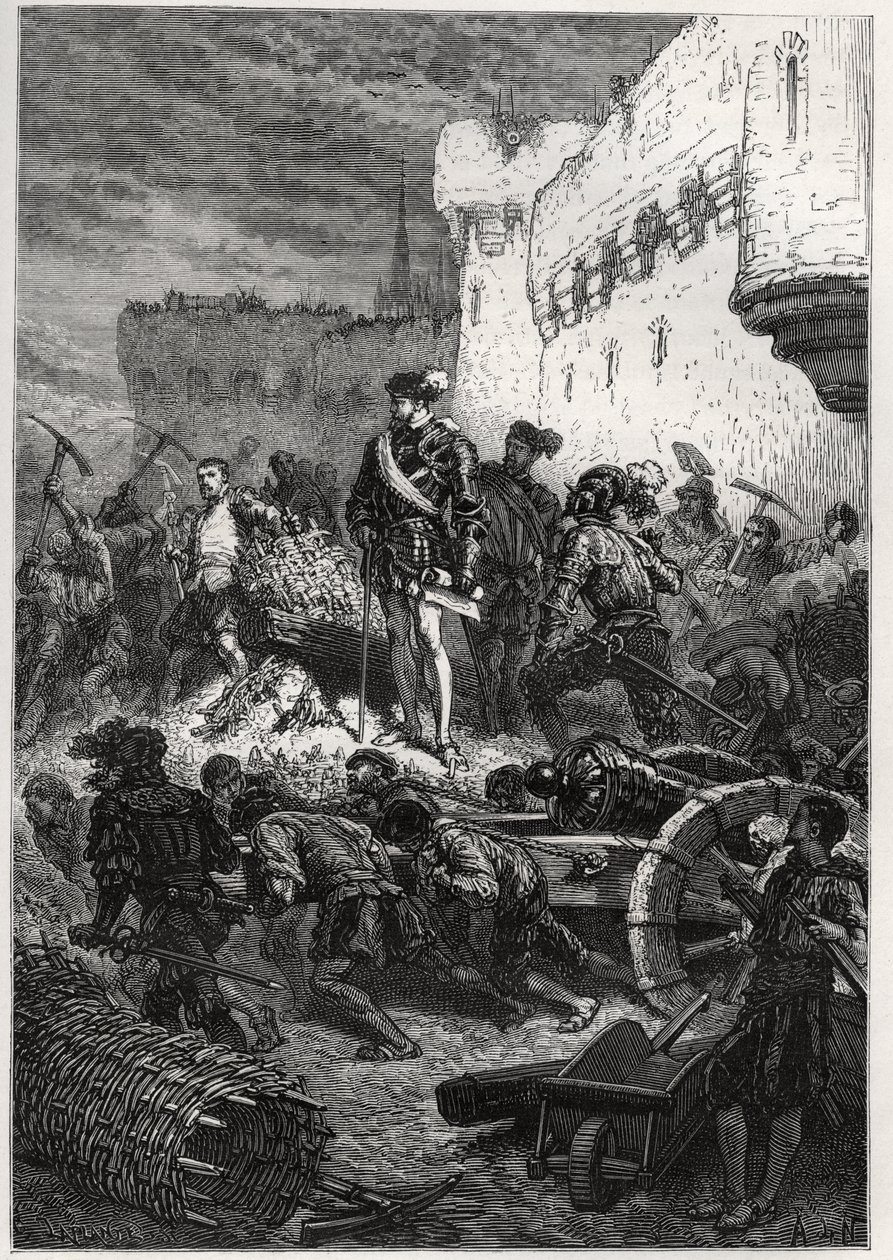 Siege de Metz (1552) - Francois de Guise ve Metz surları üzerindeki çalışmalar - “Fransa
