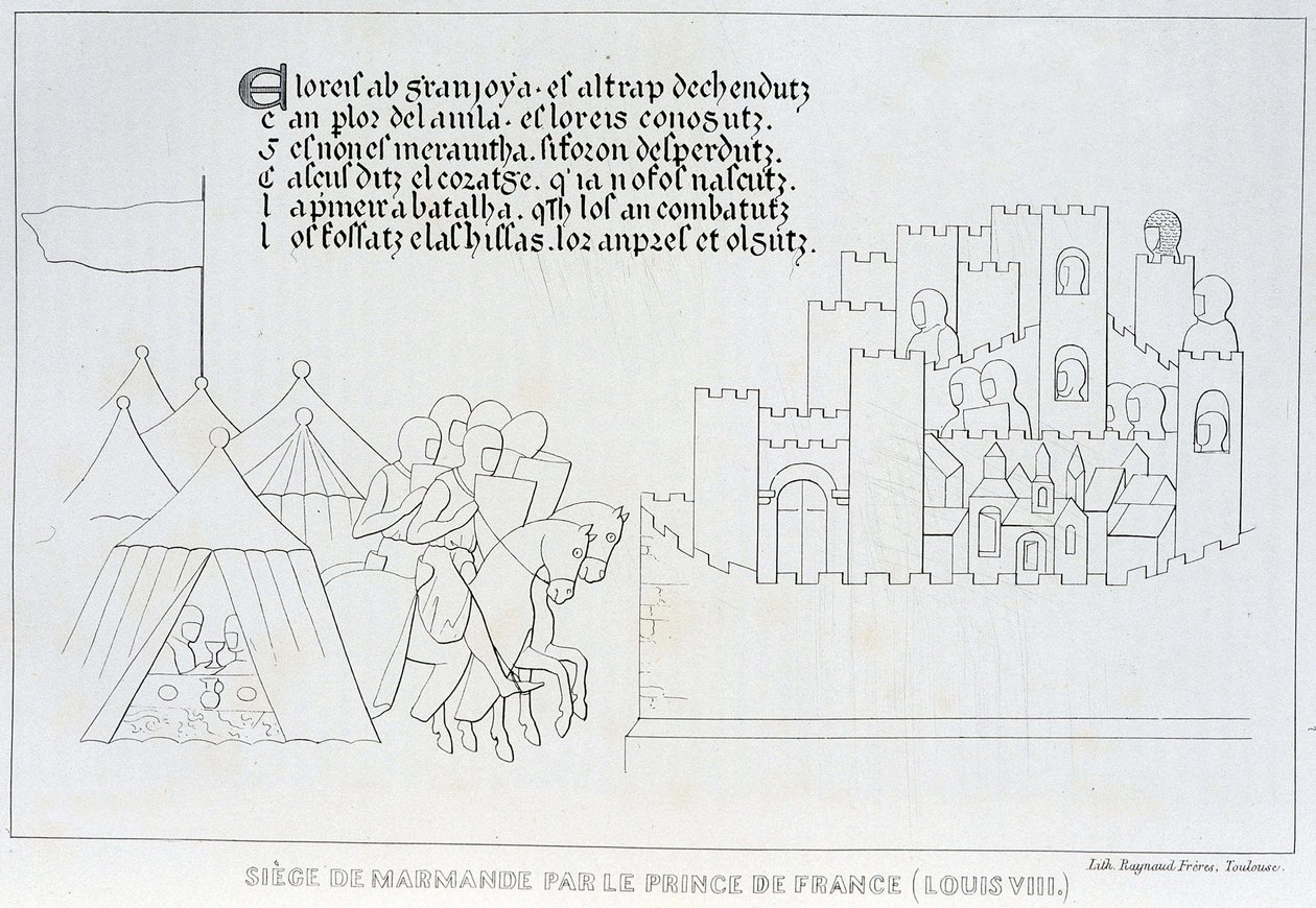 Marmande Kuşatması, Louis VIII by French School