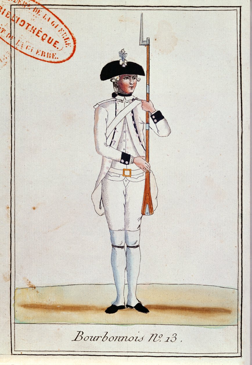 Alayı de Bourbonnois, c.1780 Asker by French School