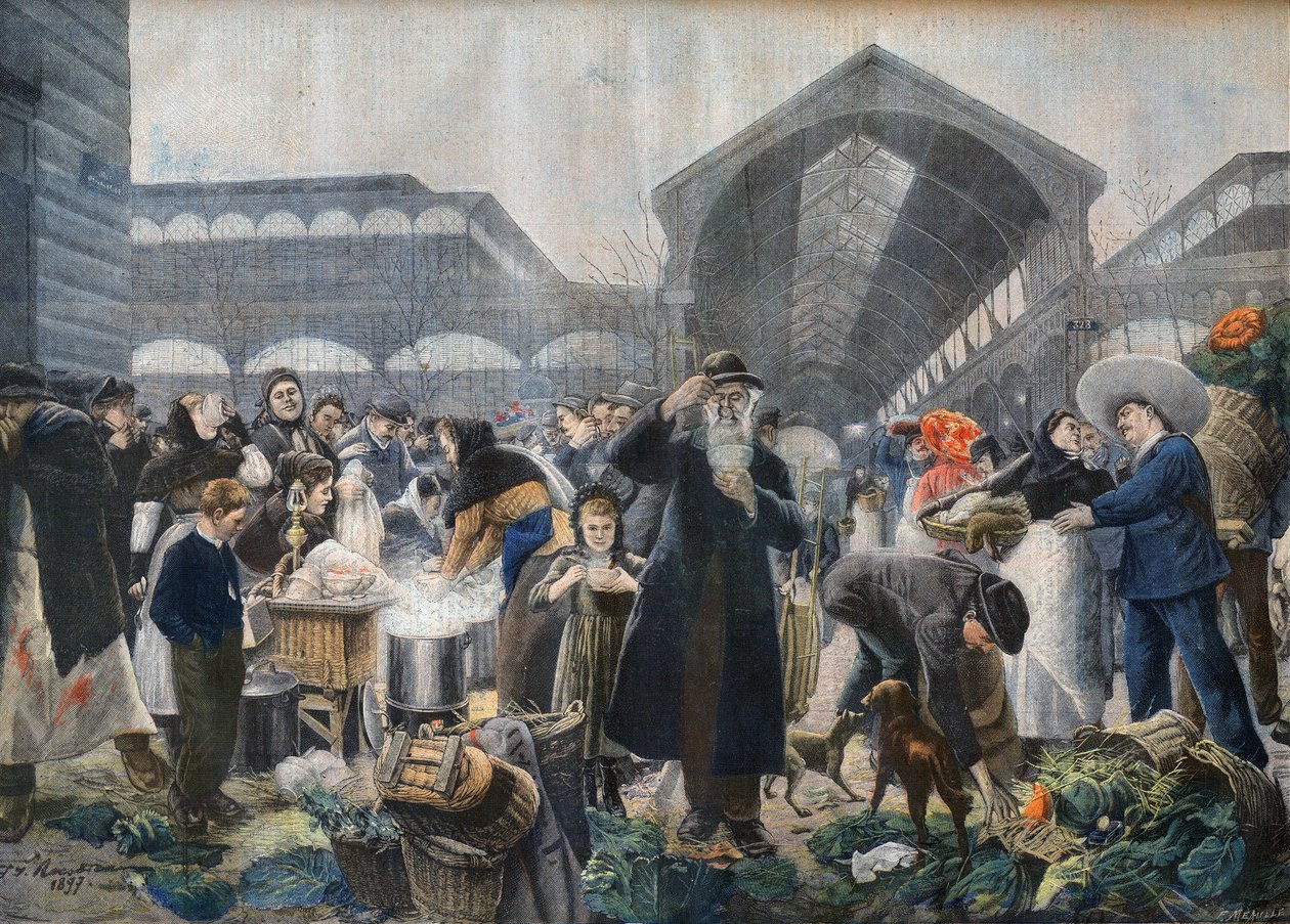 Sabahları Les Halles Pazarı