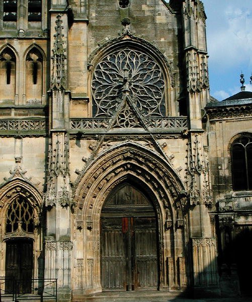 Batı cephesinin güney kapısı (Güney Kapısı) by French School