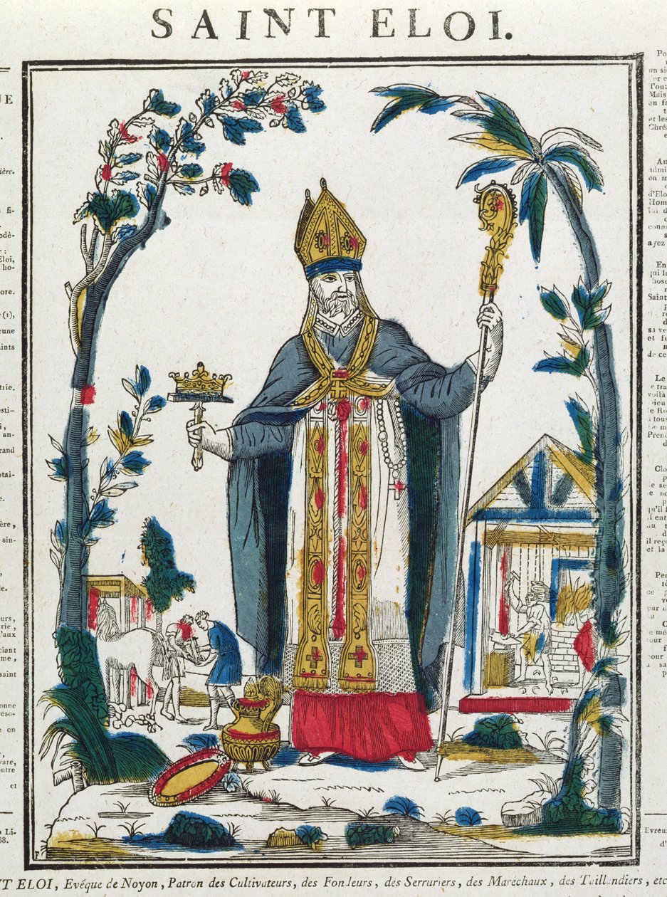 Aziz Eloi (c.588-660) by French School