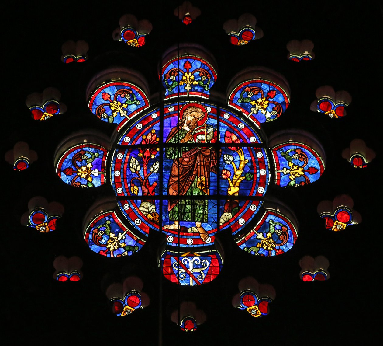 Agnus Dei ile çölde Vaftizci Yahya(w116) by French School