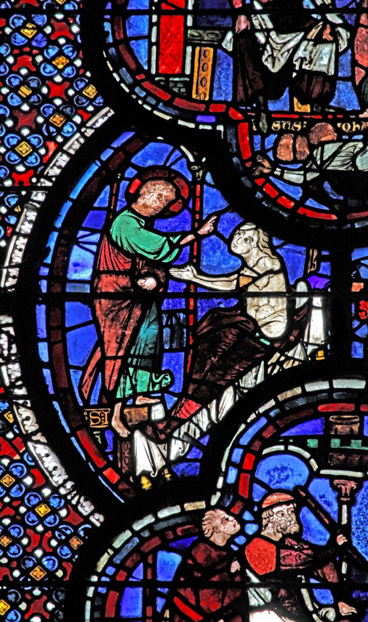 St John penceresi: bir kadını canlandırır (w48) by French School