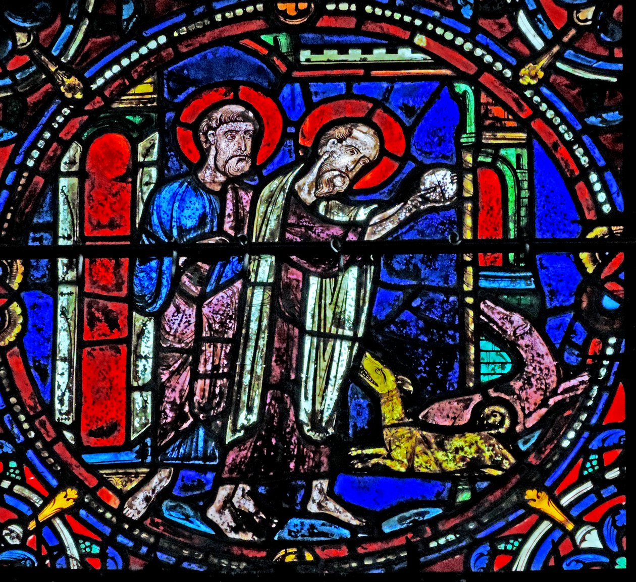 St Peter ve St Paul köpekleri besliyor (w4) by French School