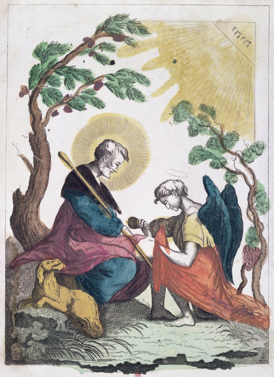 St. Rocco (1295-1327) Montpellier Beyefendisi by French School