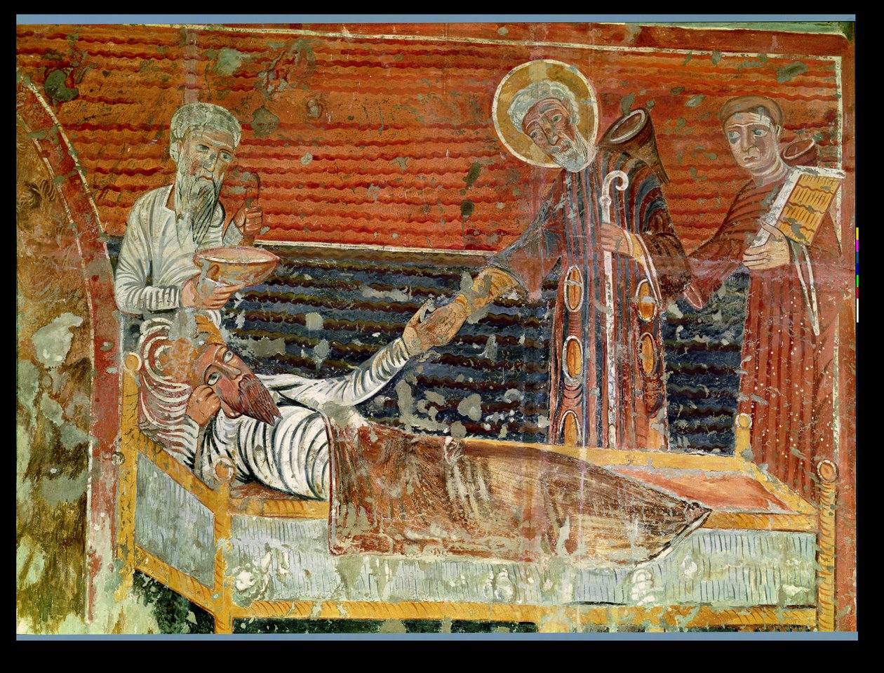 St. Severinus (d.507), Clovis I (465-511) nüshasını, Chateau-Landon Kilisesi