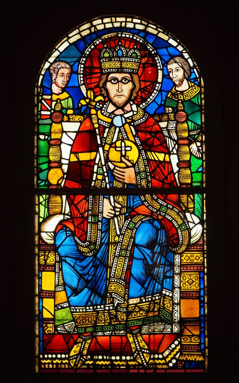 Vitray. Majesteleri İmparator, XII yüzyılın sonlarında by French School