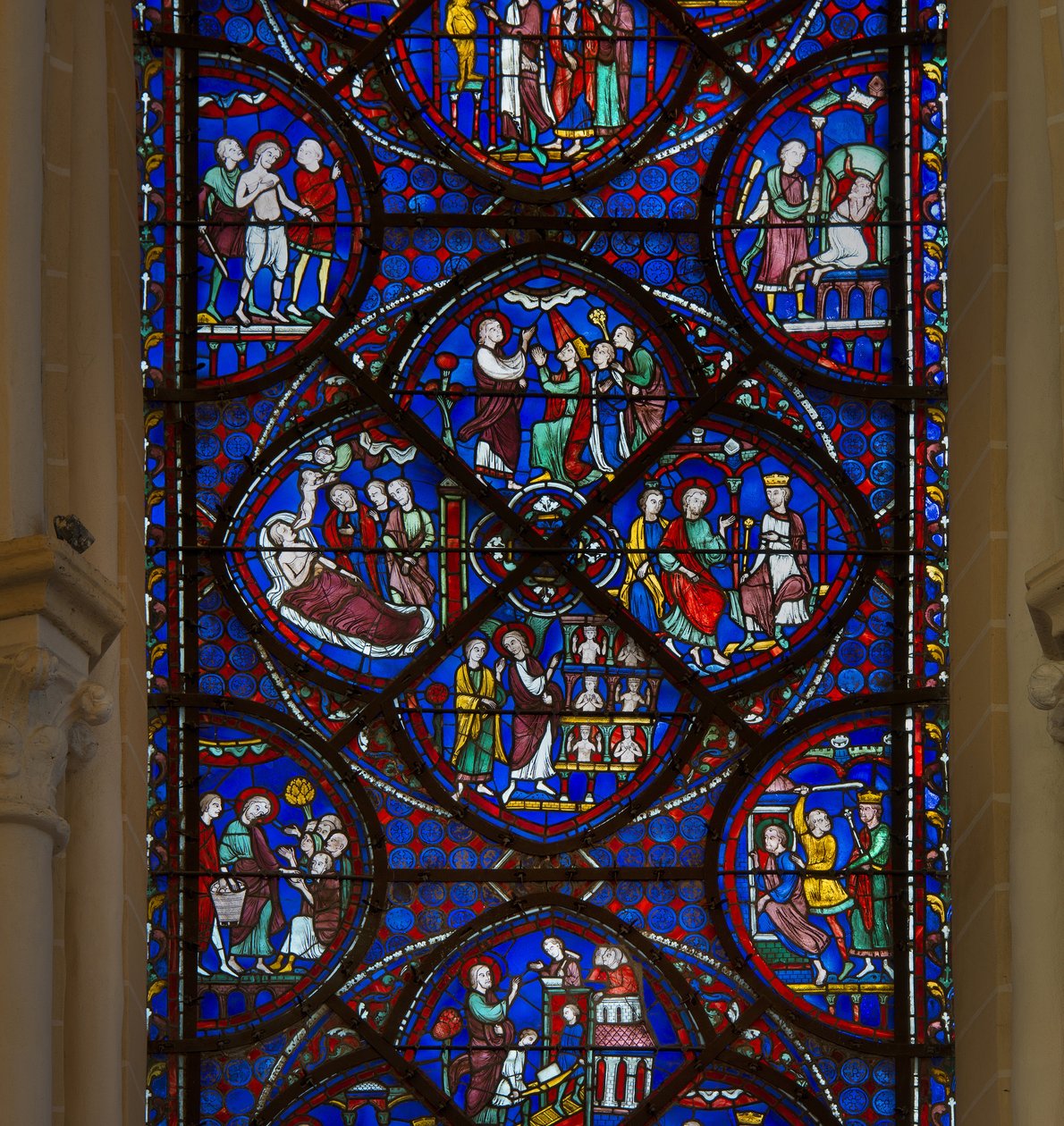 Chartres katedralinin vitray: aziz thomas