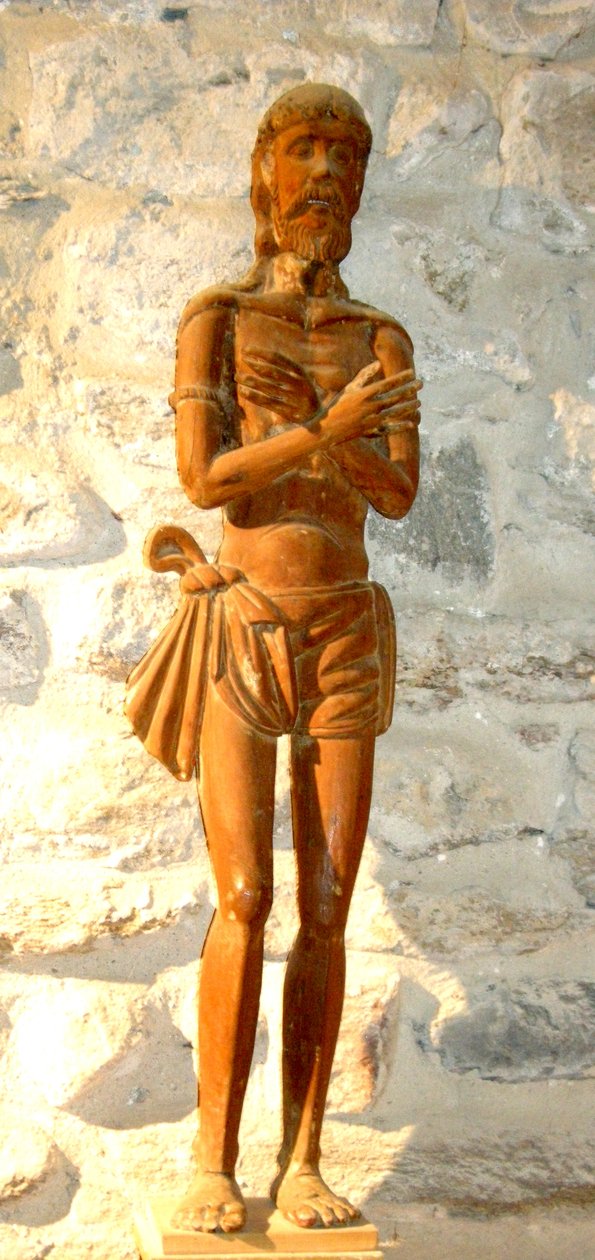 Ayakta İsa (ahşap) by French School