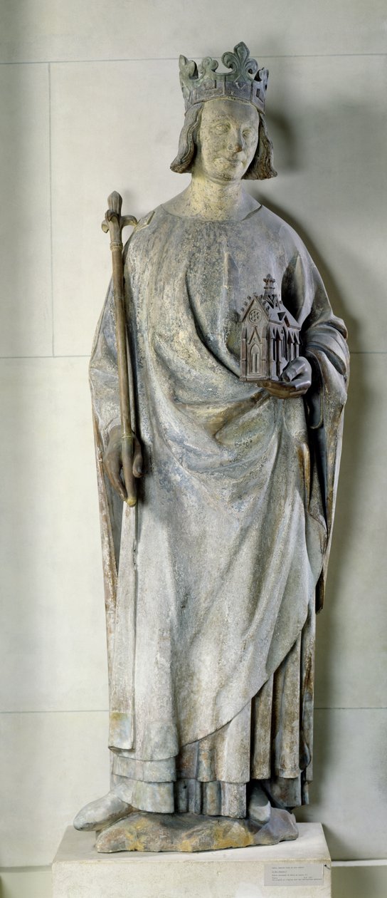 Charles V Heykeli (1338-80) Fransa Kralı, 1365-80 (ayrıca bkz. 210386) by French School