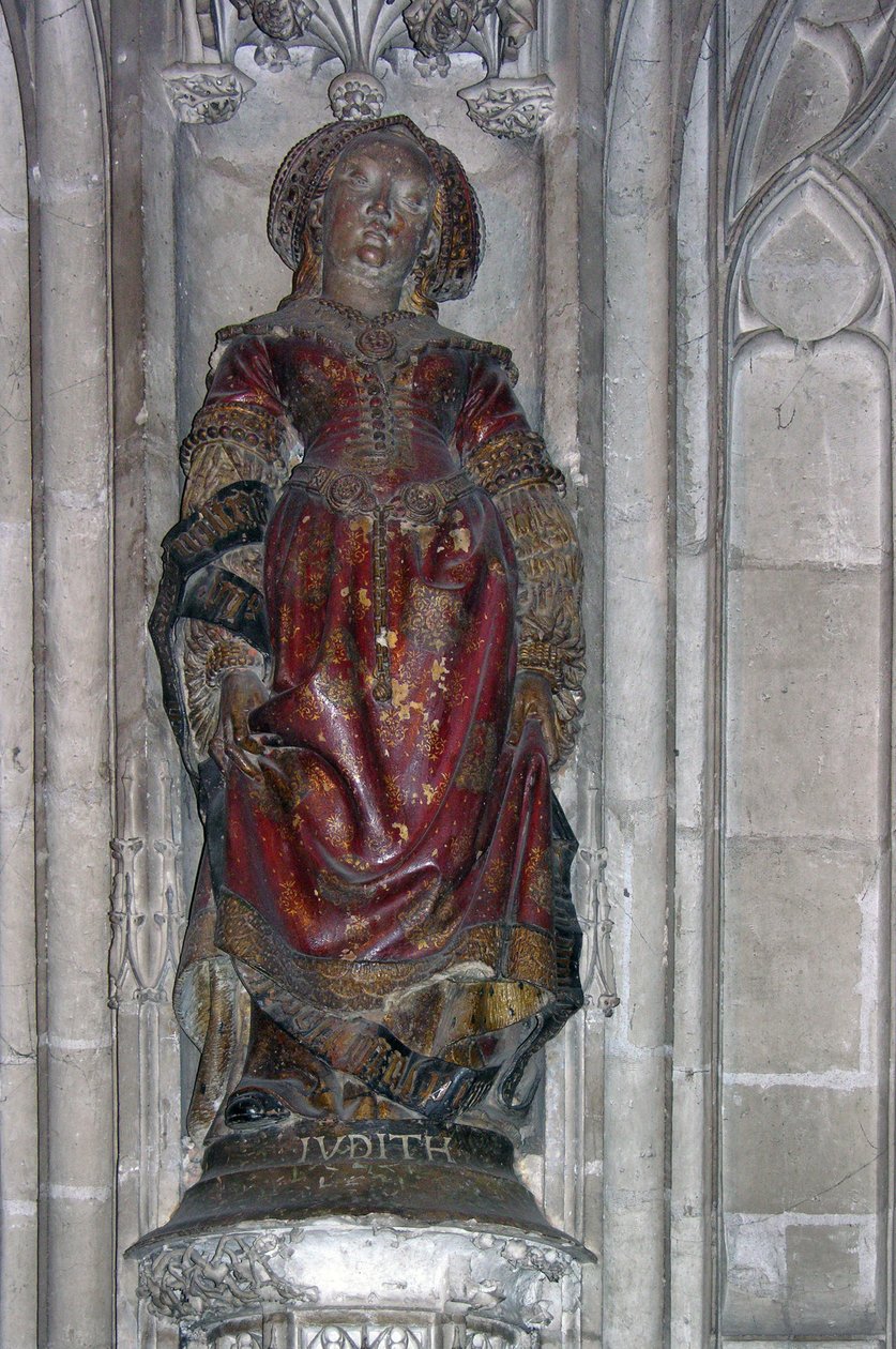 Judith Heykeli (çok renkli taş) by French School