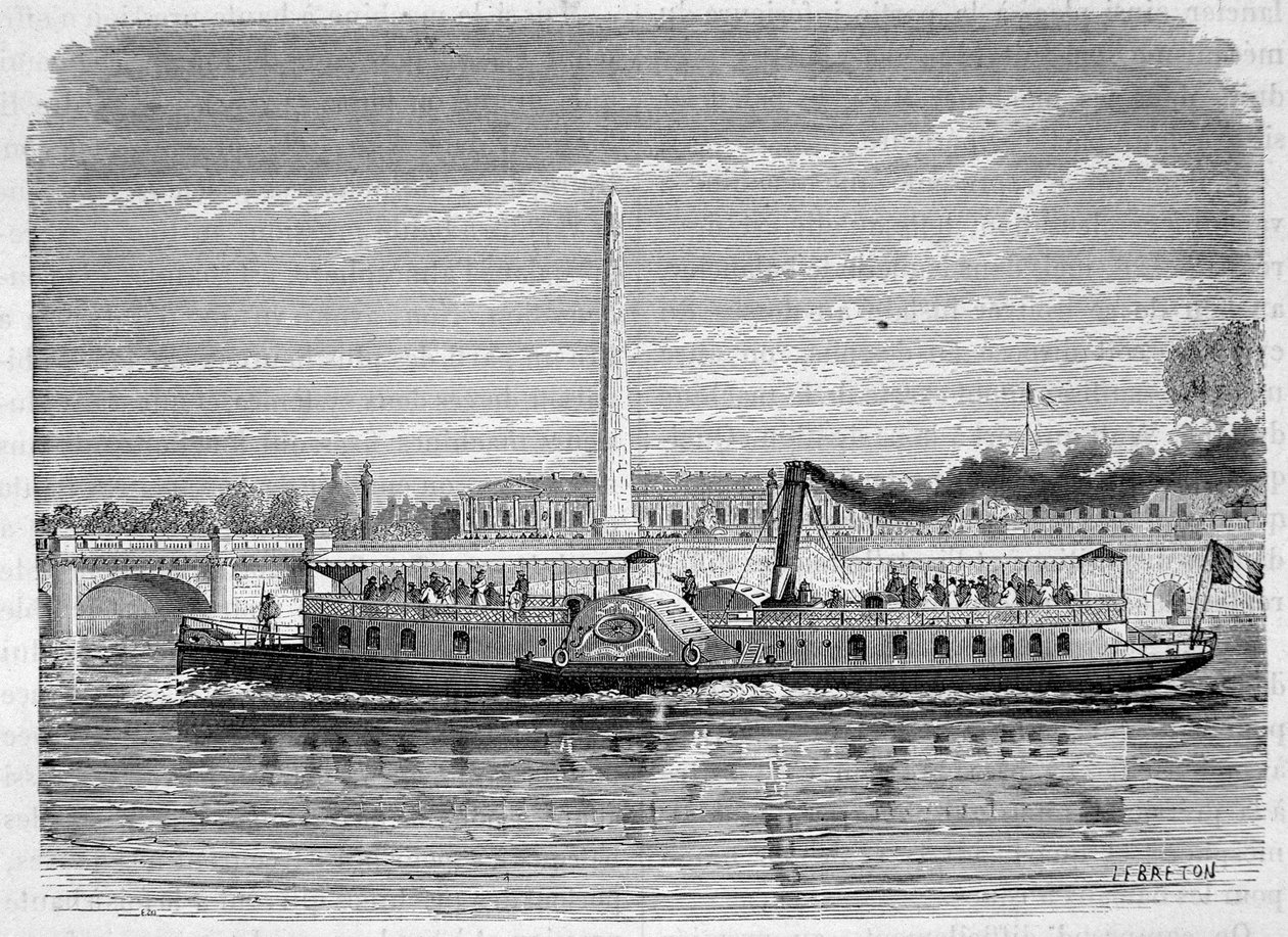 Buharlı tekne (tekerlekli), 1867 Dünya Fuarı sırasında Paris