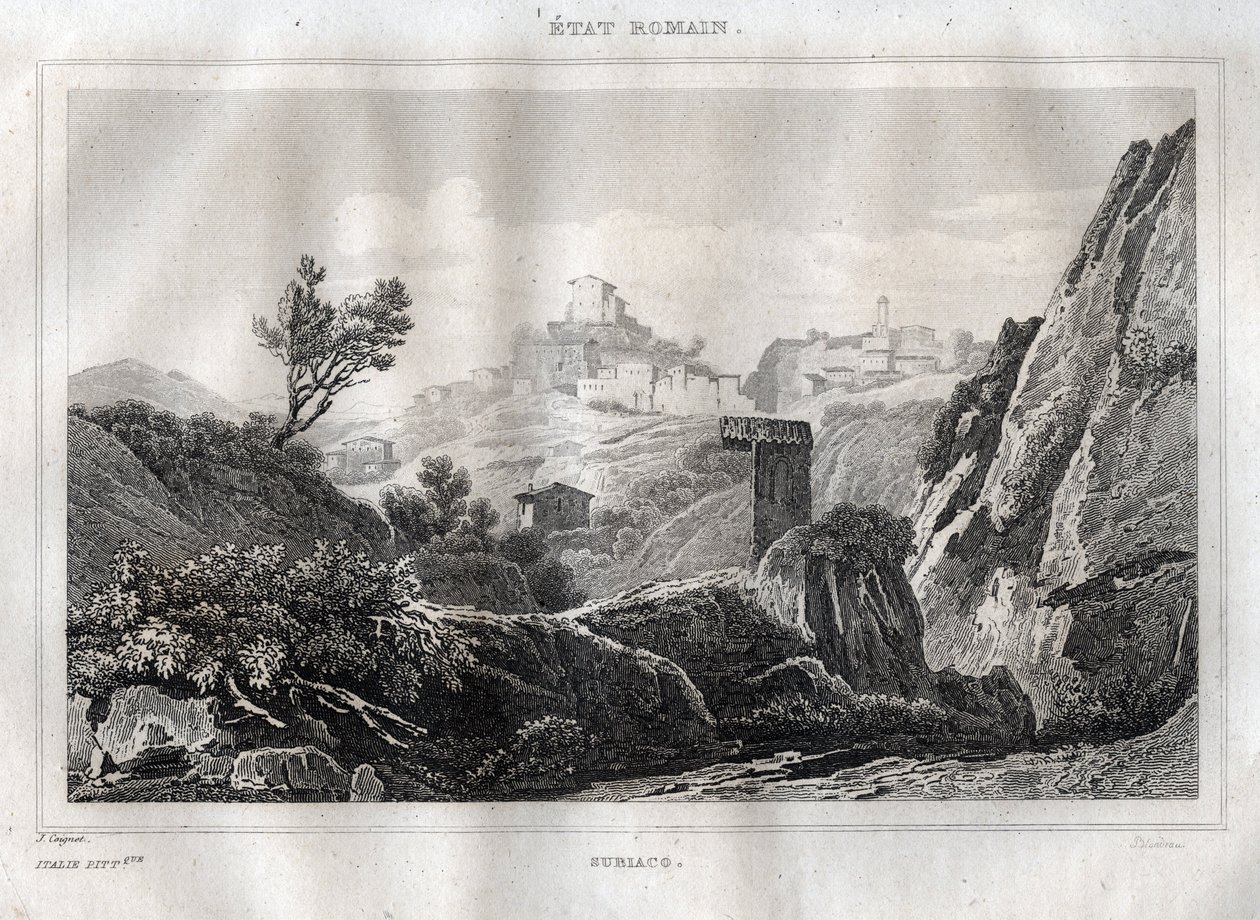 Subiaco Lazio Roma Metropolitan Şehri