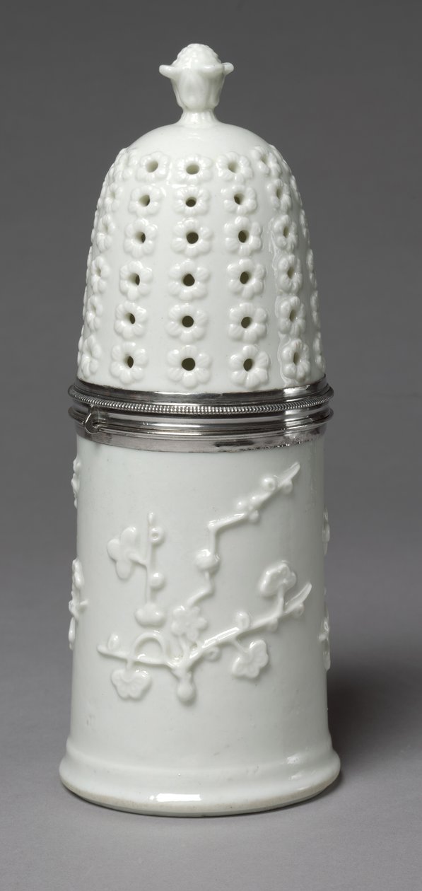 Sugar Caster, üretici Saint Cloud Porselen Fabrikası, c.1732-1738 by French School