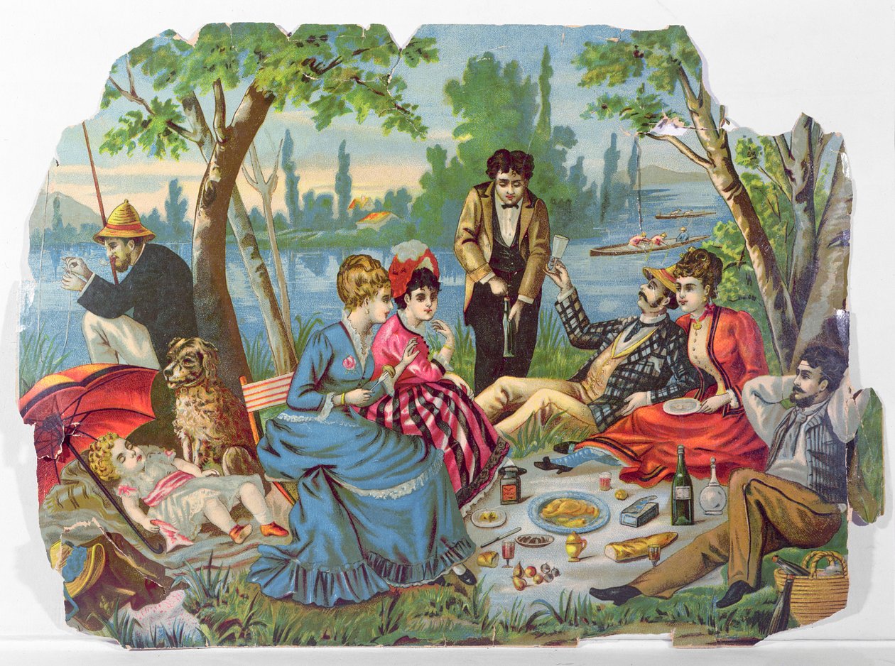 Nehir kenarında yaz pikniği by French School