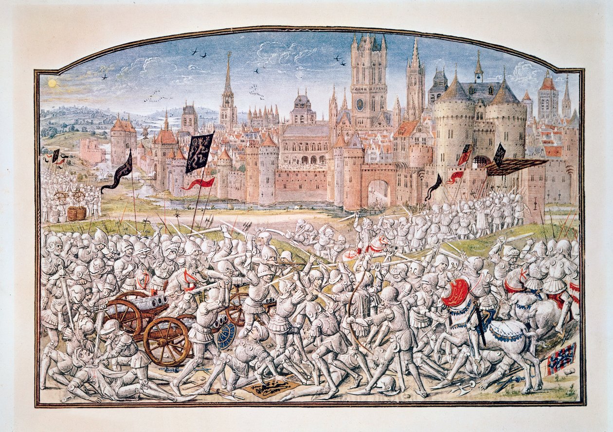 T.2 fol.287 Philipp van Artevelde (1290-1345) liderliğindeki Ghent sakinlerinin 1381