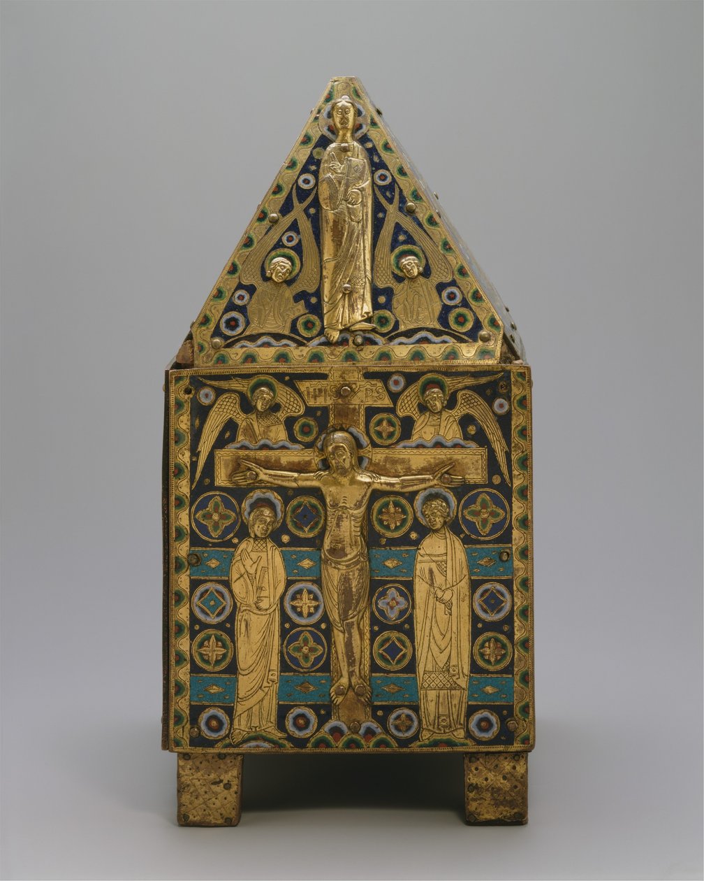 Tabernacle (bakır ve champleve emaye) by French School