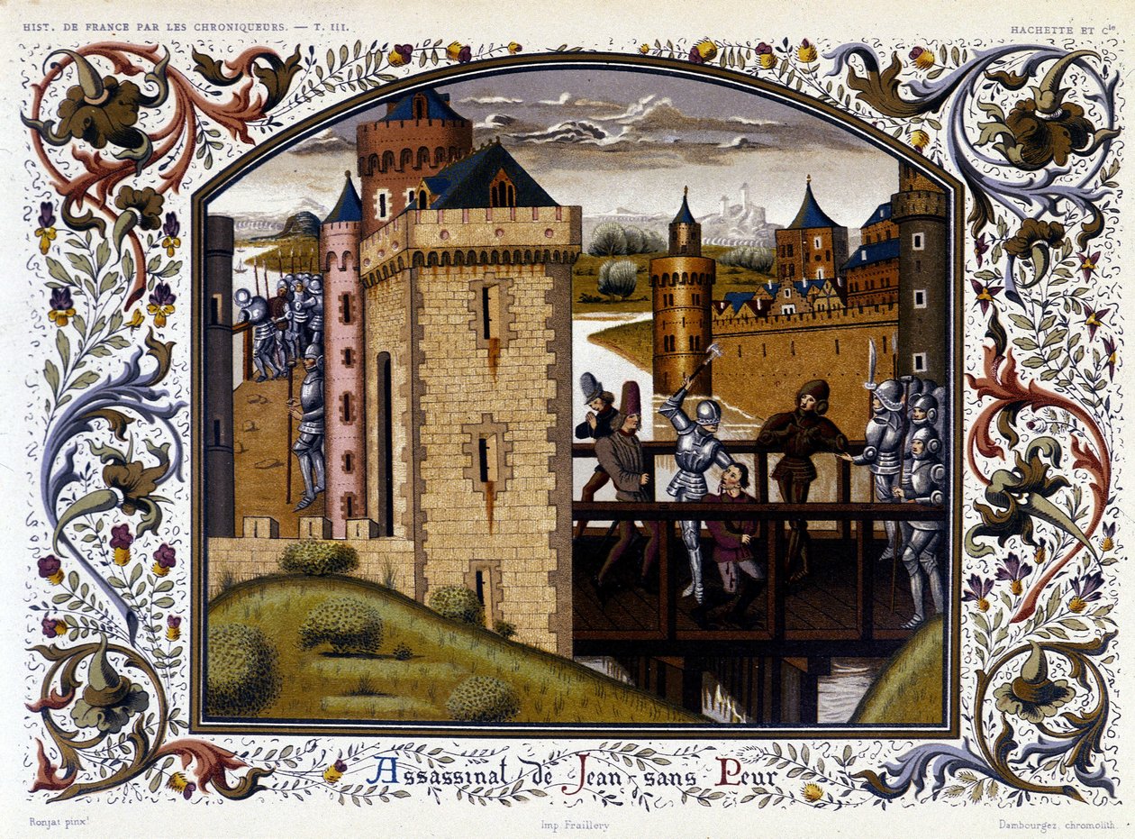 Tanguy du Chatel, Jean'i Montereau köprüsünde korkusuzca öldürdü by French School