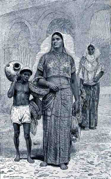 Yeni Dünyanın Antik Kentlerinden Tehuantepec Kadınları, Claude-Joseph-Desire Charnay, pub. 1887 by French School