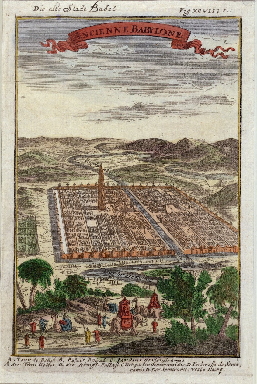 Babil Antik Kenti, Alain Manesson Mallet (1630-1706) tarafından yayınlanan Description de l