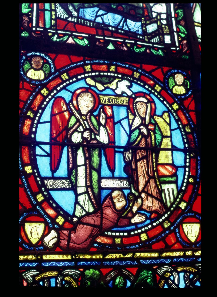 Suger ile Müjde (c.1081-1151), 12. yüzyıl by French School