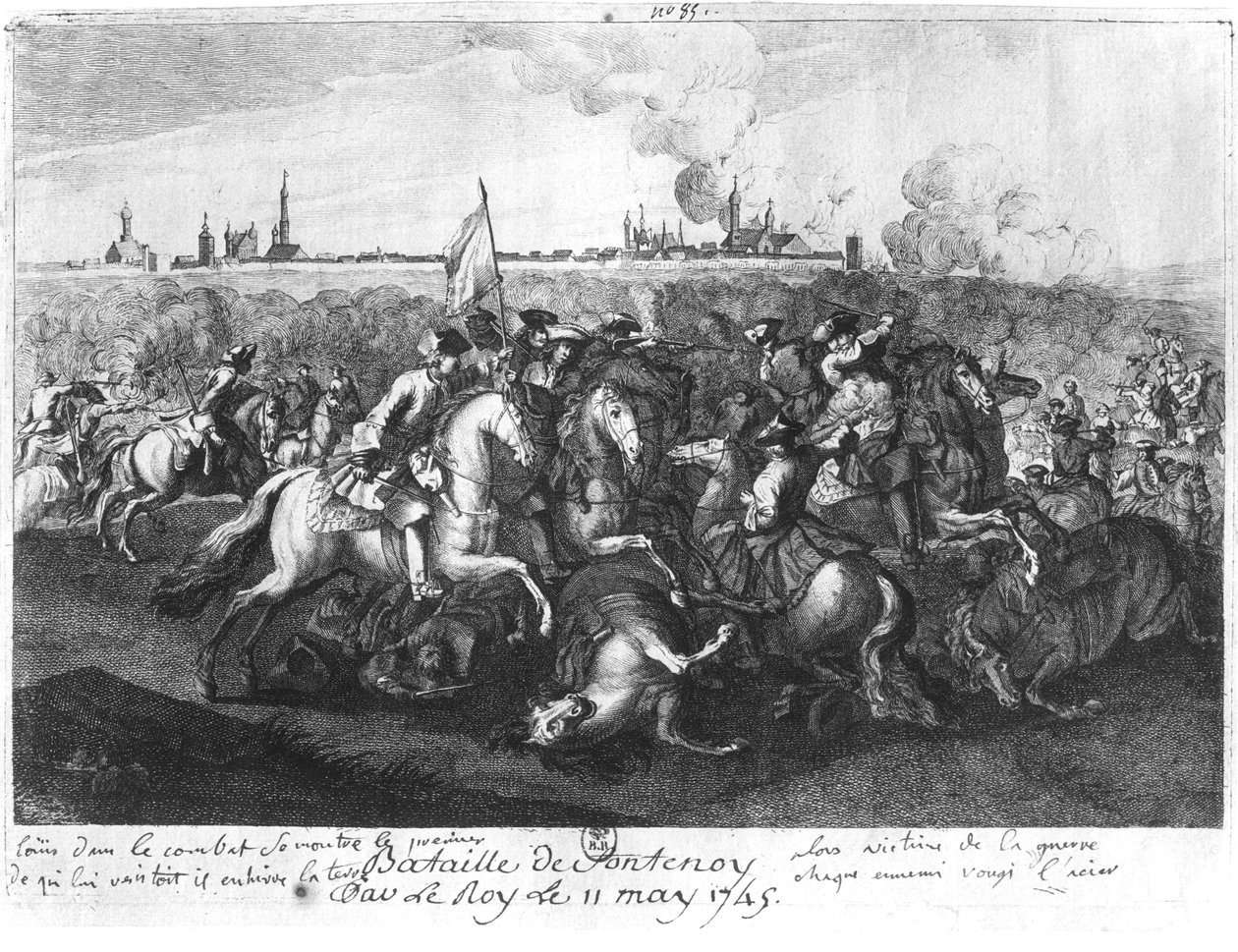 Fontenoy Savaşı, 11 Mayıs 1745 by French School
