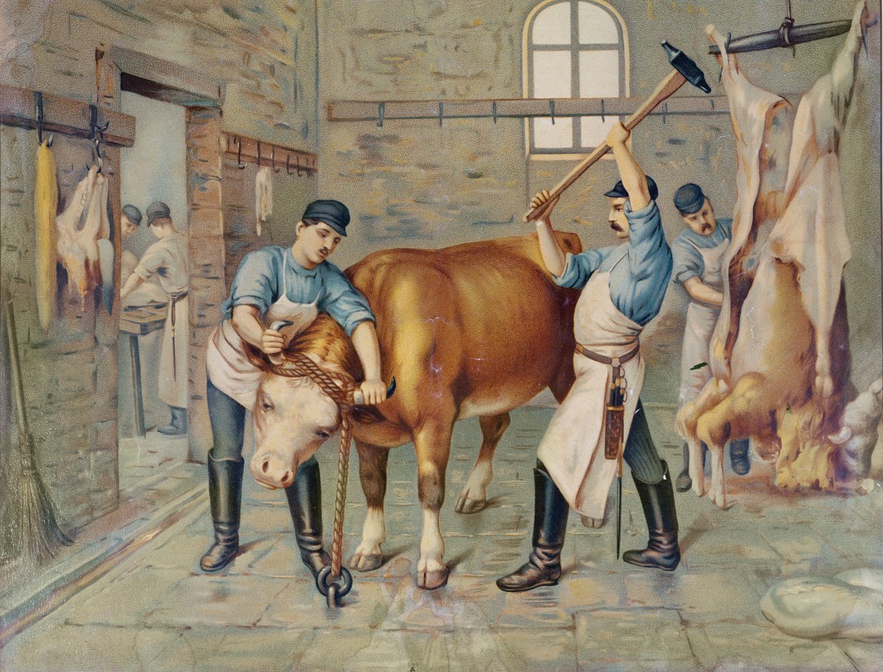 Kasap, 19. yüzyıl by French School