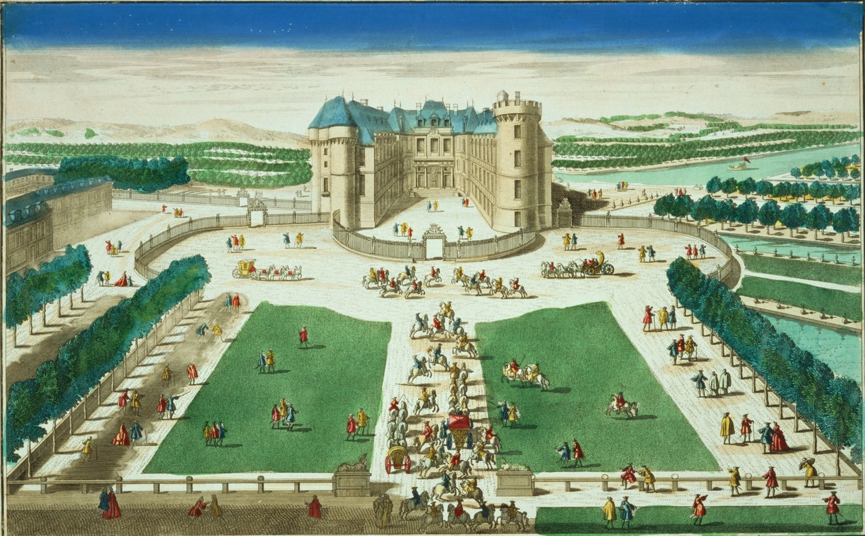 Antoine Aveline tarafından oyulmuş Chateau Rambouillet (1691-1743) by French School