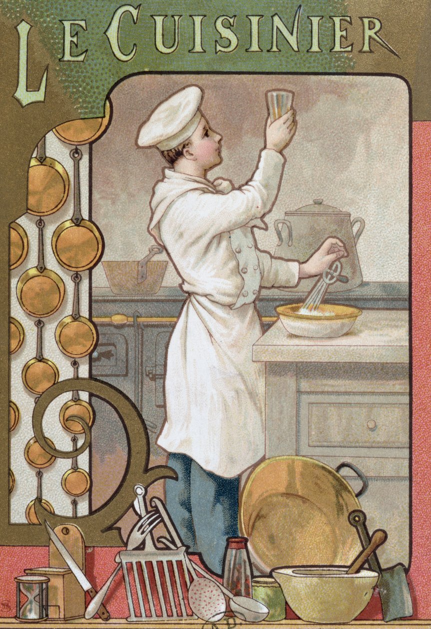 Aşçı, yaklaşık 1899 by French School