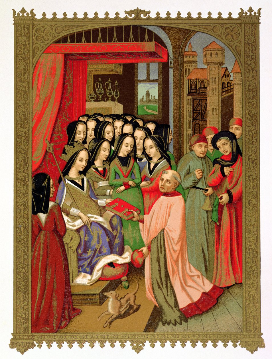 Anjou Mary Mahkemesi (1404-63) VII. Charles'ın Karısı (1403-61) by French School