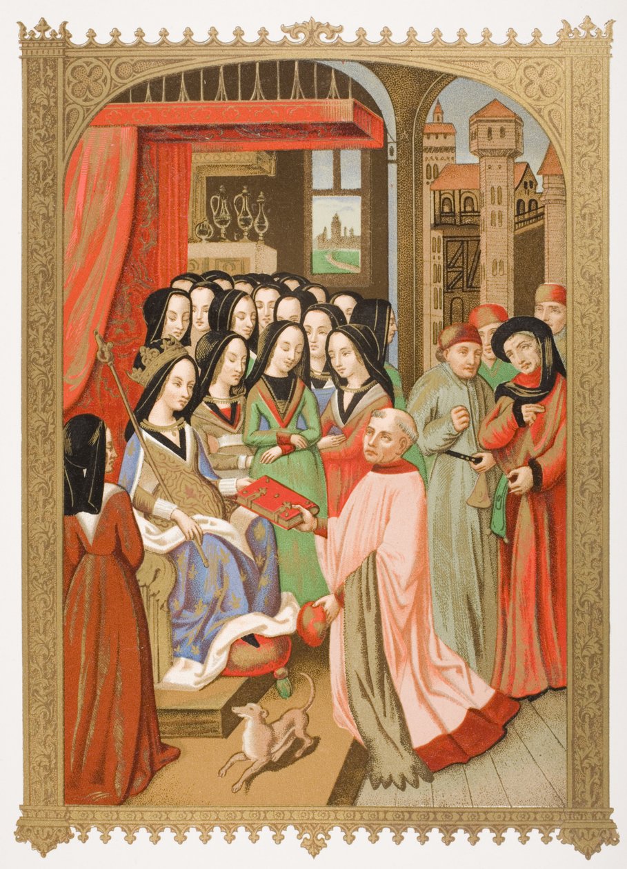 Anjou Mary Mahkemesi (1404-63), Paul Lacroix (1806-84) tarafından 1847