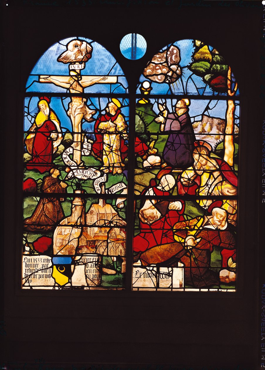 Çarmıha Gerilme ve Zeytin Dağı, 1533 by French School