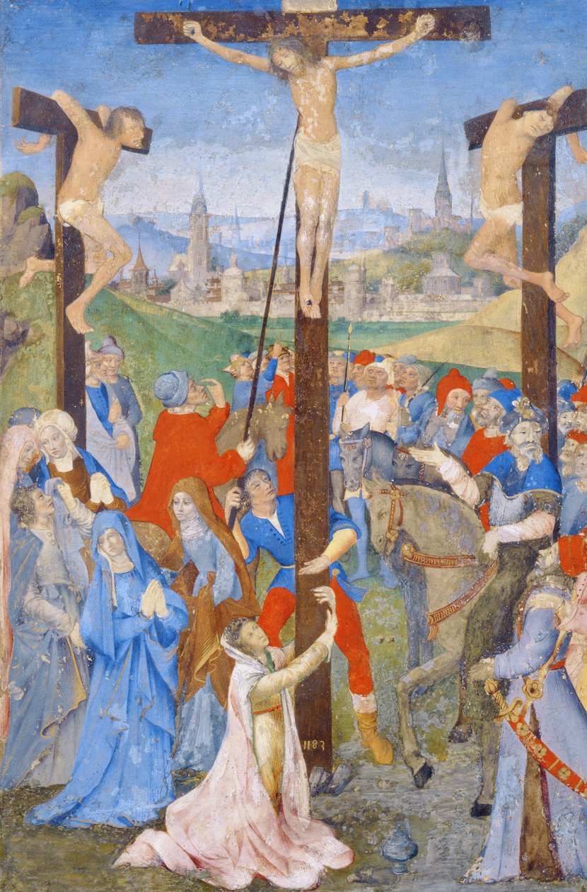 Bir Missal'den Çarmıha Gerilme by French School