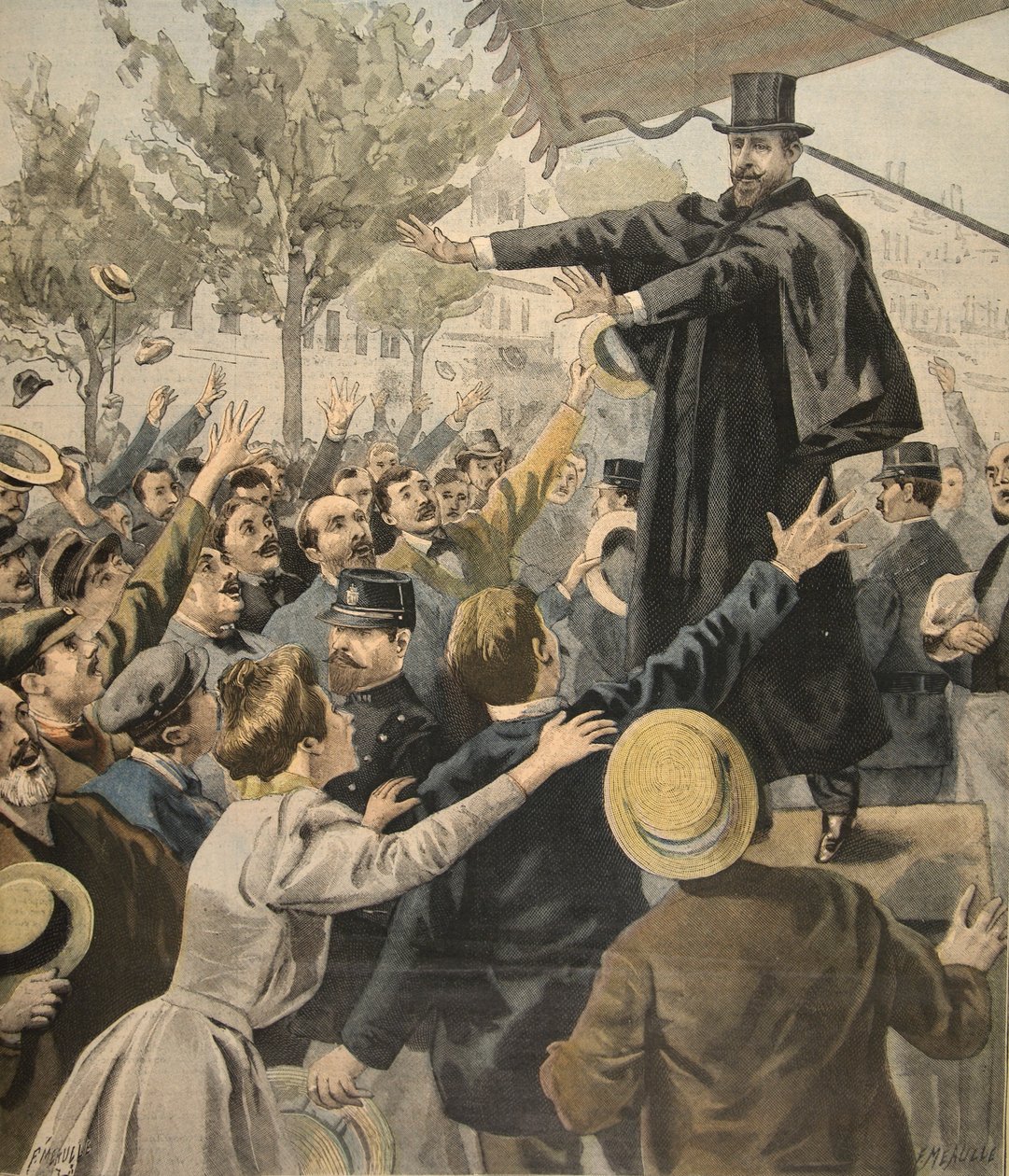 Deroulede toplantısı: çıkışta, Le Petit Journal