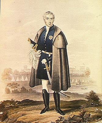 Wellington Dükü (1769-1852) (renkli taş) by French School