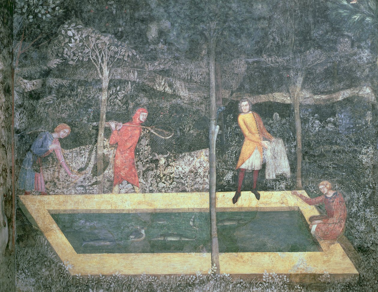 Balık Göleti, Geyik Odasından, 1343 by French School