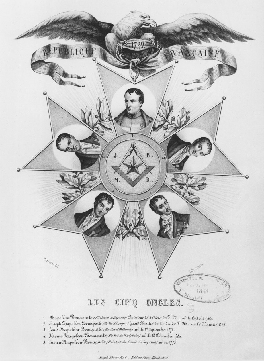 Masonluğun Beş Amcası, 1848 by French School
