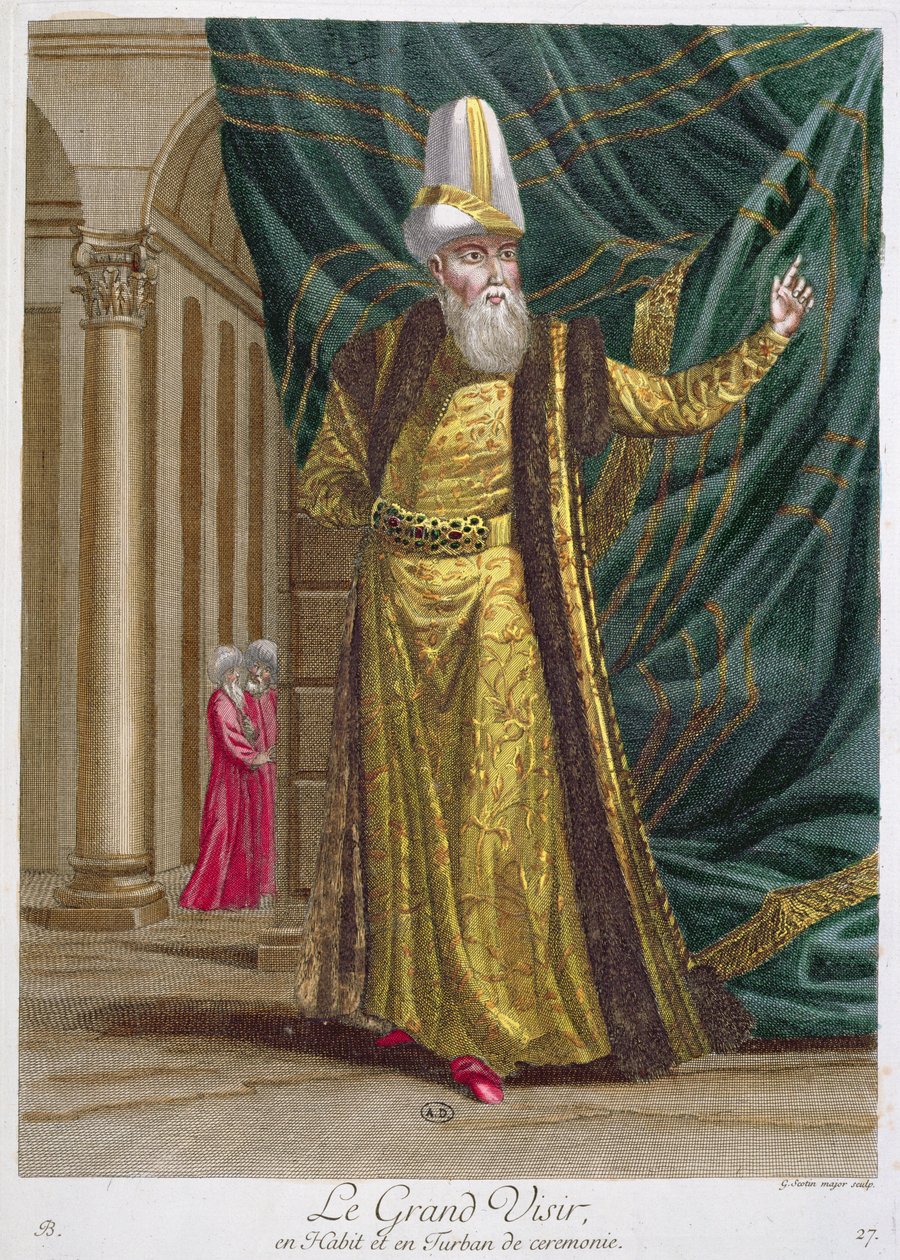 Gerard Jean Baptiste Scotin (1671-1716) tarafından oyulmuş Recueil dEstampes sur les Costumes du Levant