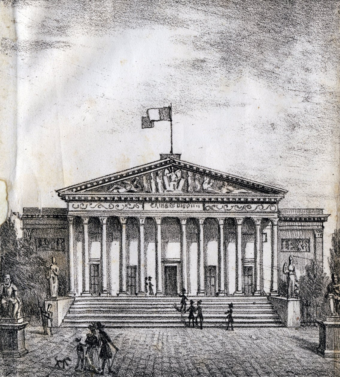 Temsilciler Meclisi - "Alphabet Picturesque des Monumens de Paris” c.1840 (gravür) by French School