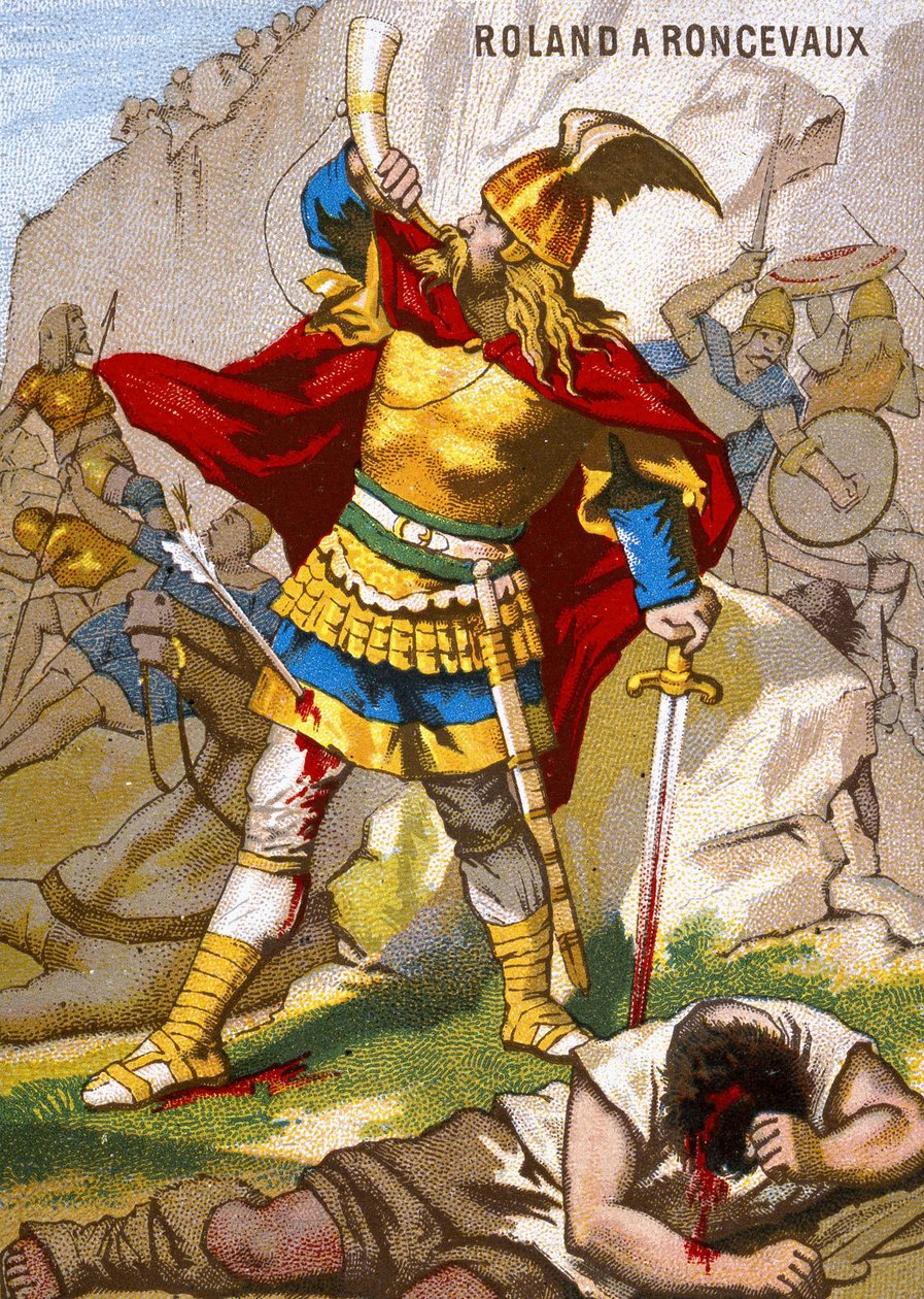 Knight Roland, zeytini çalan Roncesvalaux