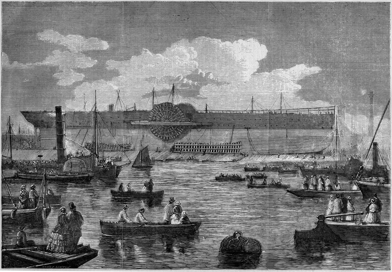İlk dev gemi olan “Leviathan” (Büyük Doğu), 1857