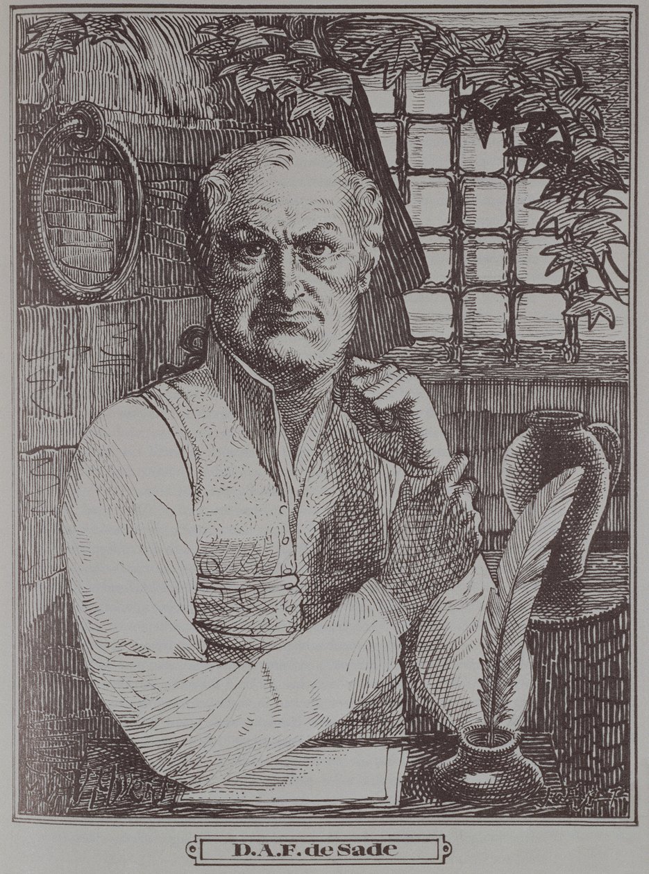 Marquis de Sade (1740-1814) Hapishanede by French School