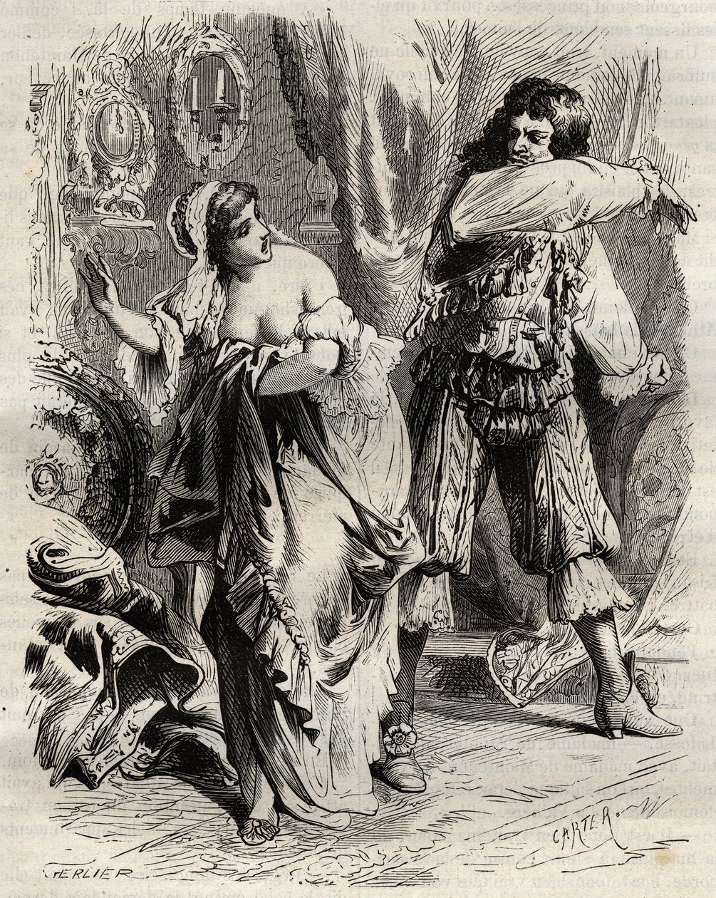 Montespan Markisi Louis Henri (Louis-Henri) de Pardaillan de Gondrin (1640-1691), Rochechouart Mortemart (veya Madame de Montespan) (1640-1707) tarafından karısı Montespan Markizine (Francoise Athenais) tokat attı. Ki