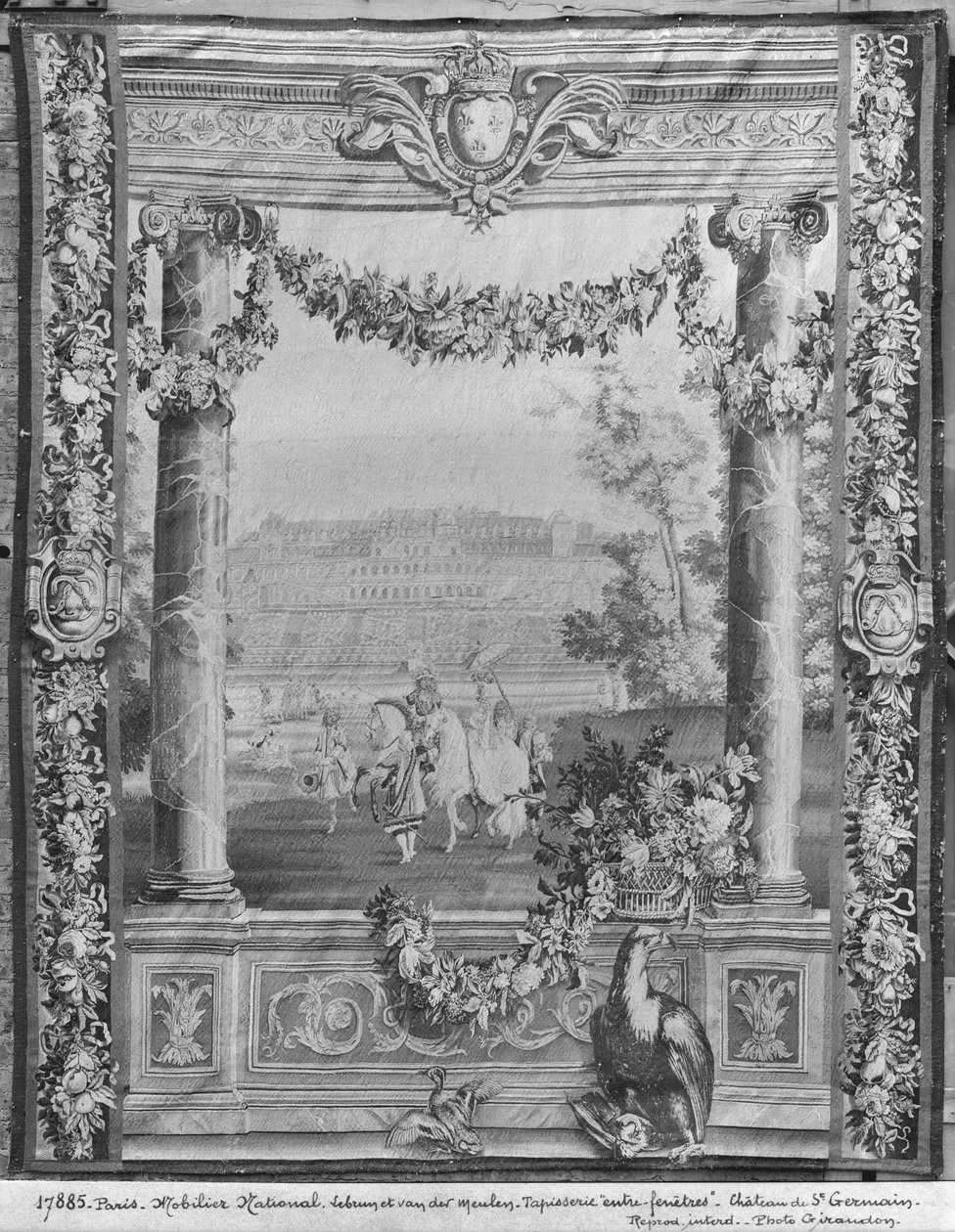 Aylar veya Kraliyet Konutları duvar halısı, Chateau Saint-Germain-en-Laye, c.1676-80, Gobelins Fabrikası (ayrıca bkz. 391187) by French School