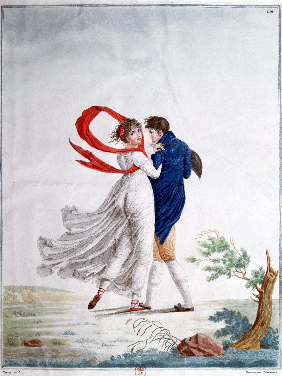 Sabah Yürüyüşü, 1800 dolayları (renkli gravür) by French School
