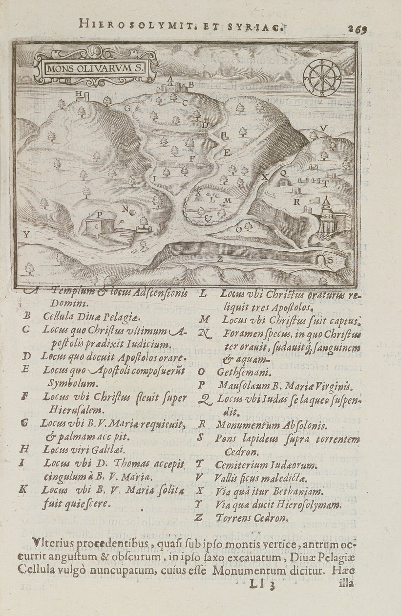 Zeytin Dağı, Kudüs, Itinerarium Hierosolymitanum